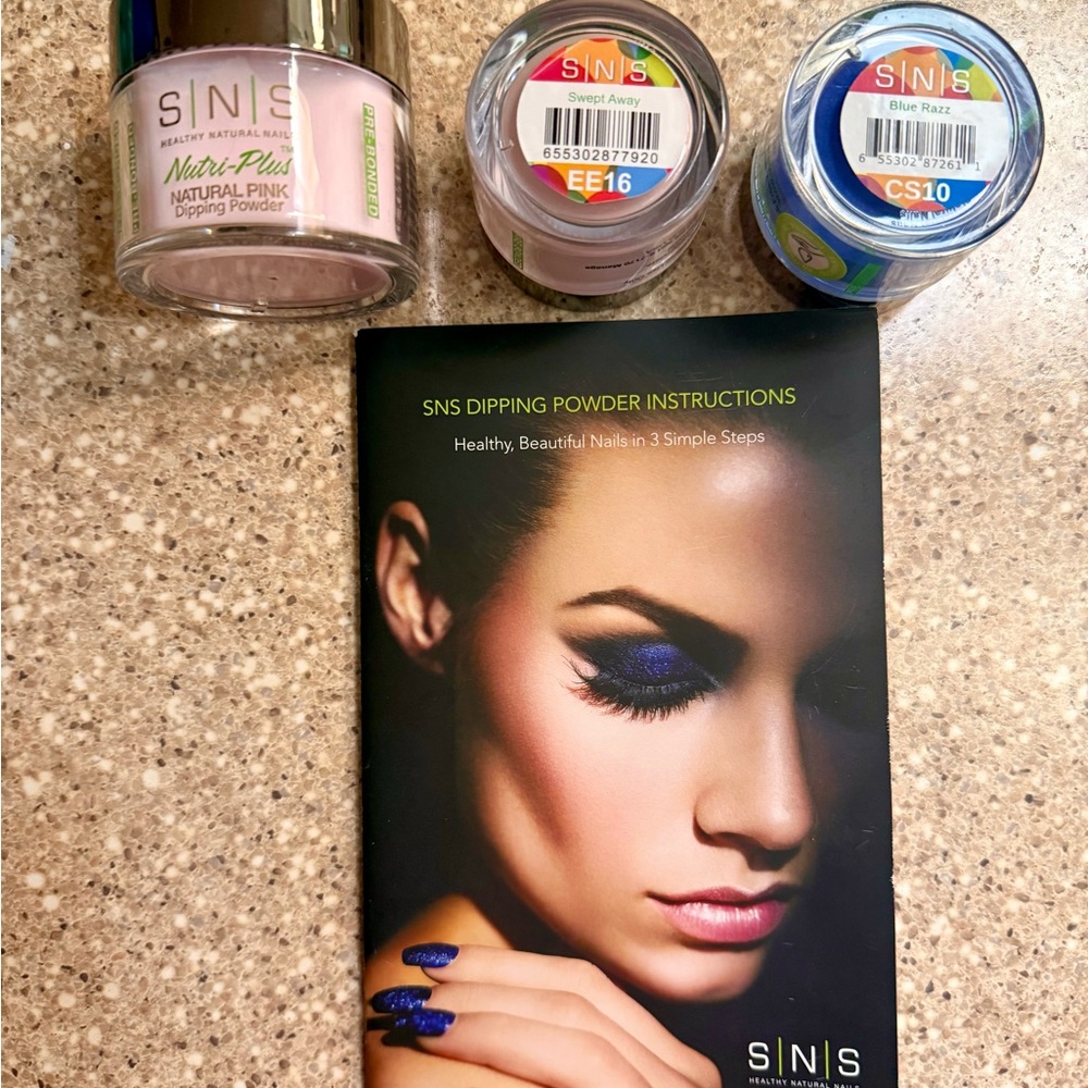 Dipping Powder Set - Natural Pink, Sweet Plum, Blue Razz